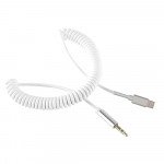Wholesale USB-C Cable to 3.5mm Aux Auxiliary Cable for Headphone, Car Cord (White)